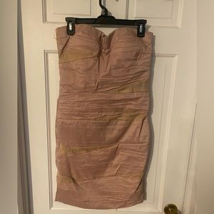 Blush/pink bandage dress